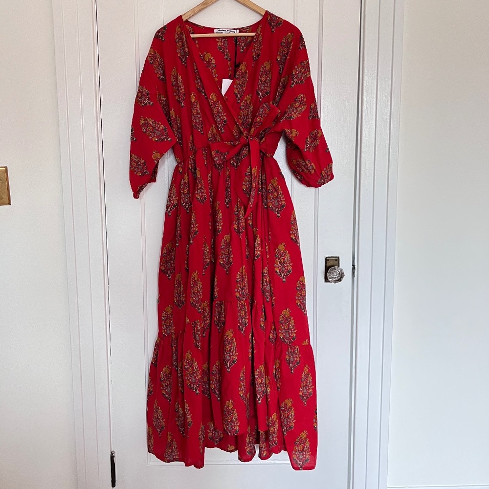 NWT Red Floral Dress